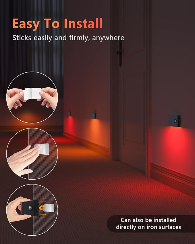 WILLED Motion Sensor Light Indoor, RGB & Warm White Motion Sensor Night Light - Image 7