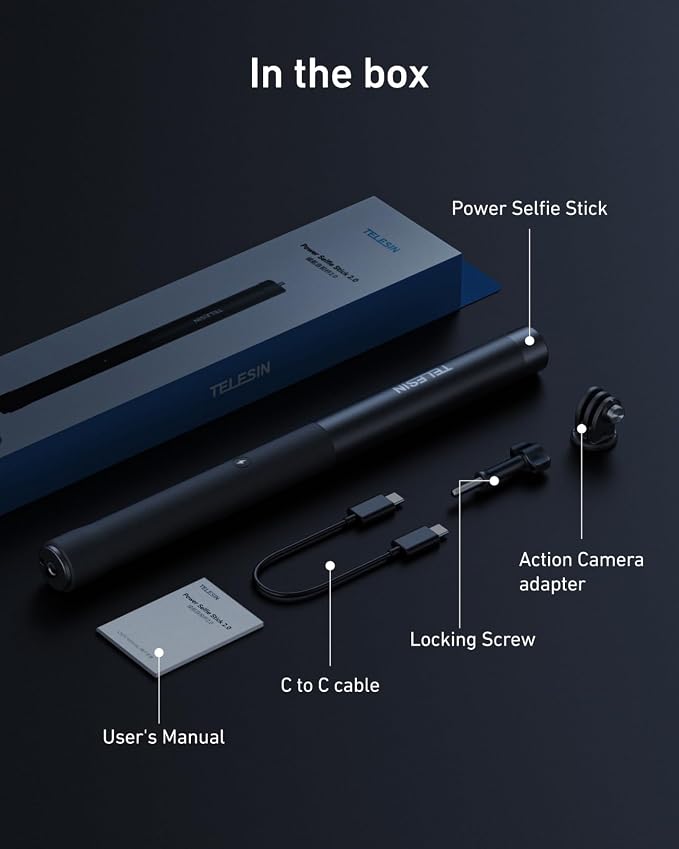 TELESIN Power Grip Selfie Stick - Image 9