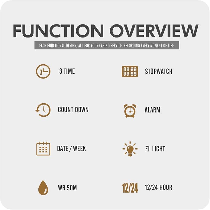 FANMIS Mens Military Multifunction Digital LED Watch Electronic Waterproof - Image 6