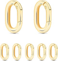 10Pack 3/4 Inch Small Oval Carabiner, Metal Spring Tiny Carabiner Clips by CooBigo