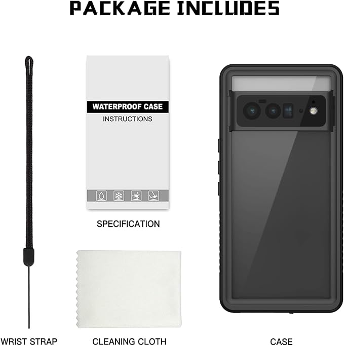 Lanhiem for Google Pixel 6 Pro Case, IP68 Waterproof Dustproof - Image 9