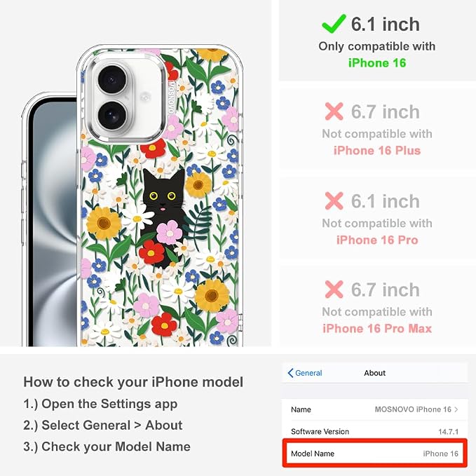 MOSNOVO Case for iPhone 16 - Image 2