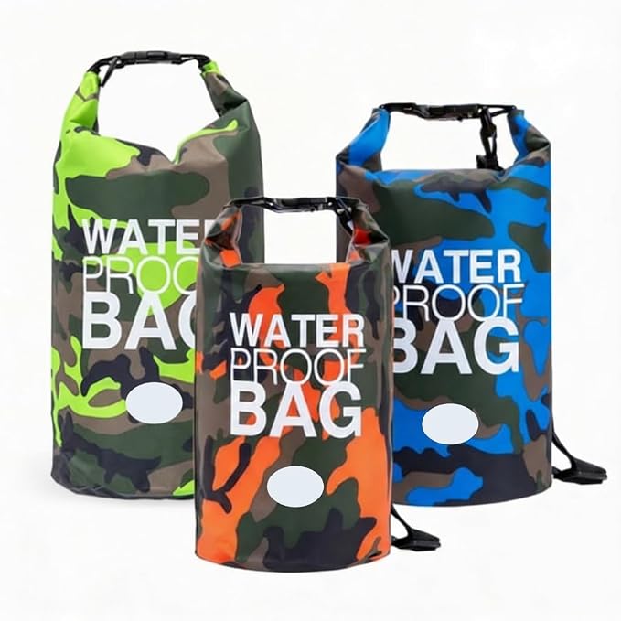 Waterproof Backpack Roll Top Dry Bag Set of 3 – PVC Dry Bags Waterproof by Unknown