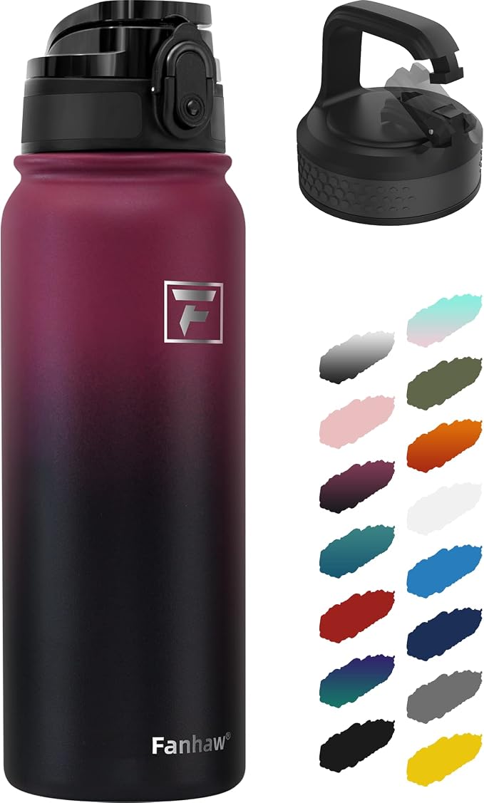 Fanhaw 20 oz Insulated Stainless Steel Water Bottle by FANHAW