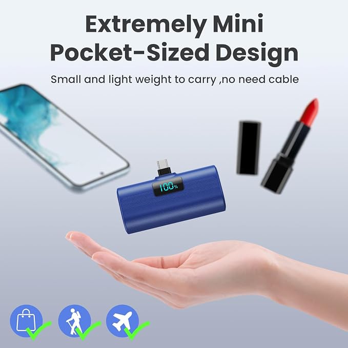 Portable Charger for iPhone 17/16/15 Series, 5200mAh PD USB C Power Bank - Image 2