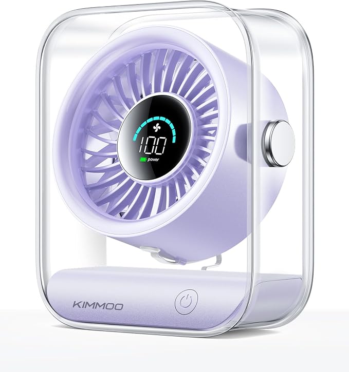 KIMMOO USB Desk Fan, Quiet Table Fan by KIMMOO