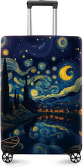 ANNA QUEEN Starry Night Art Luggage Cover, Van Gogh Inspired Suitcase Protector by ANNAQUEEN