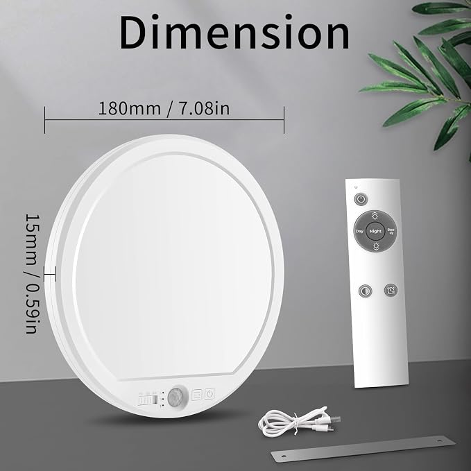 USB C Rechargeable Motion Sensor Ceiling Light 750LM - Image 2