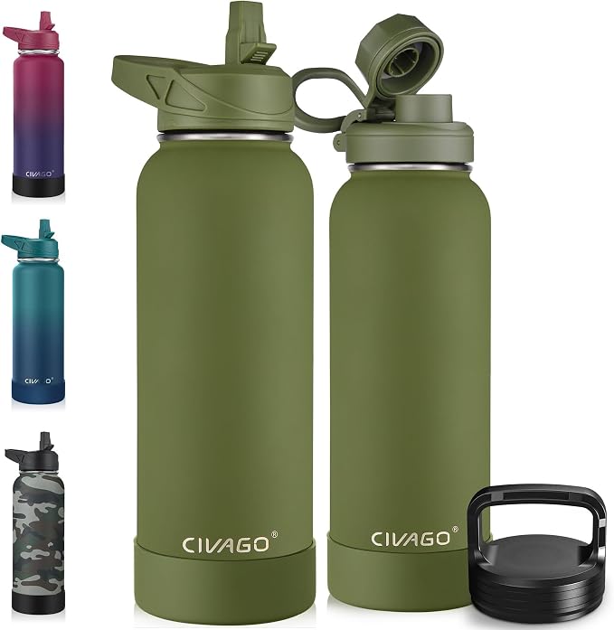 CIVAGO 40 oz Insulated Water Bottle by CIVAGO
