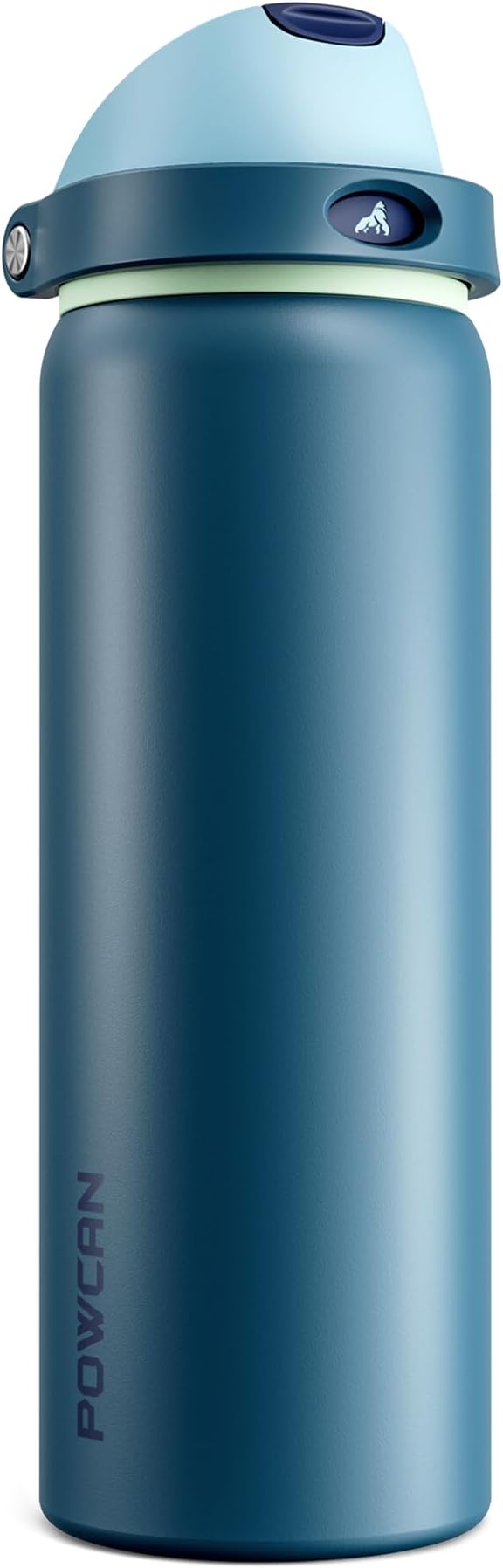 POWCAN 32 oz Insulated Water Bottle: 2-in-1 Lid by POWCAN