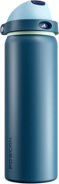 POWCAN 32 oz Insulated Water Bottle: 2-in-1 Lid by POWCAN
