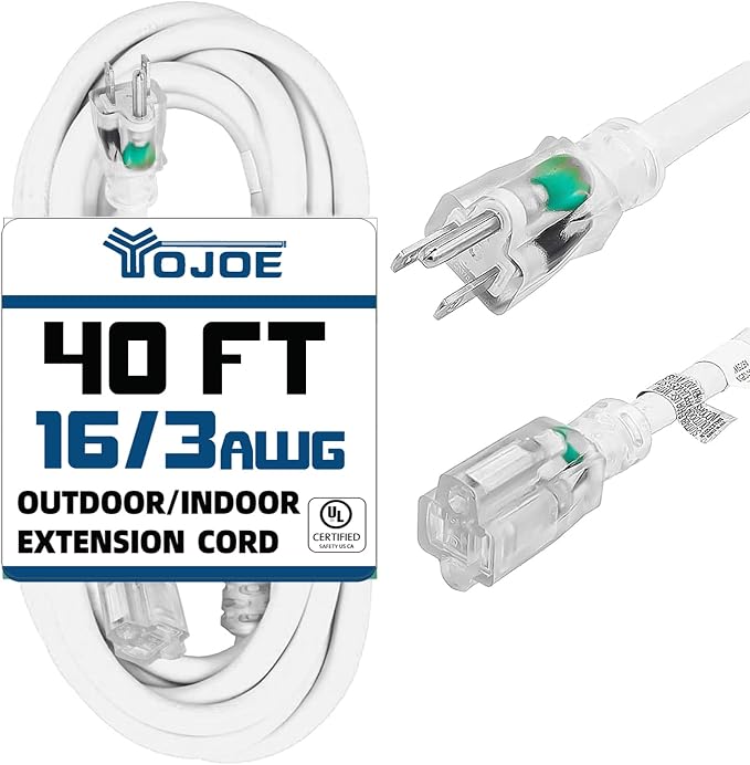 YOJOE Indoor Outdoor Extension Cord by YOJOE