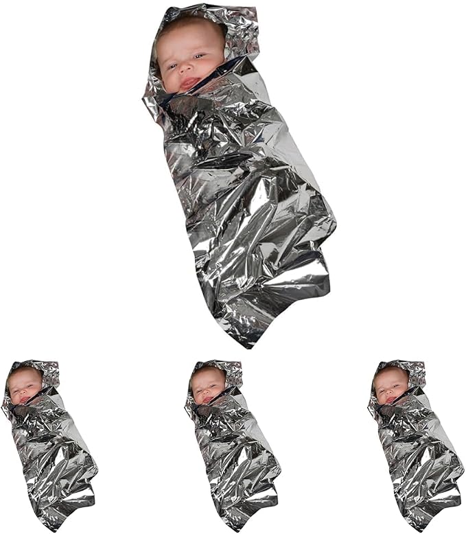 Mabis Sterile Foil Baby Bunting Emergency Heat-Conserving Baby Blanket by Mabis