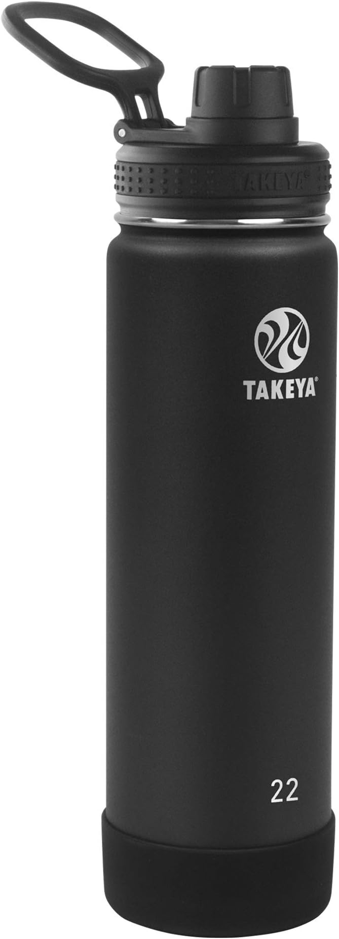 Takeya Actives Stainless Steel Water Bottle, Insulated Spout Lid, Keeps Drinks by Takeya