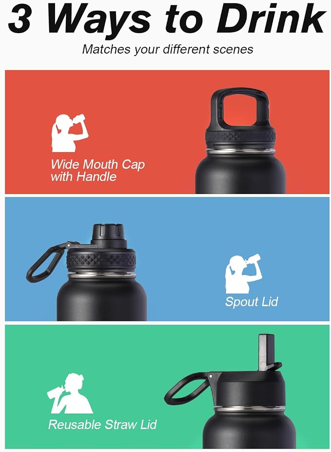 Water Bottle 40 oz Insulated - Image 5