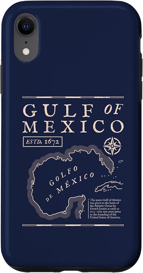 Gulf of Mexico 1672 Historic Map Case by Unknown