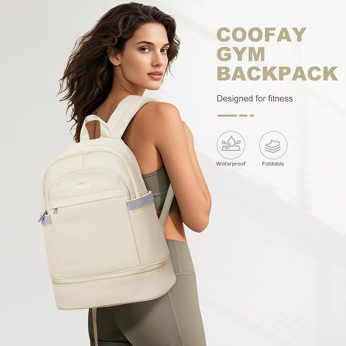 coofay Gym Backpack For Women Men Dance Sports Backpack - Image 3