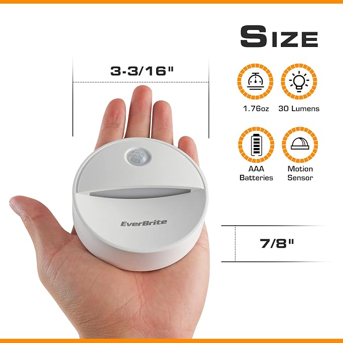EverBrite LED Motion Sensor Night Light, Automated On & Off, Cool White Motion - Image 5