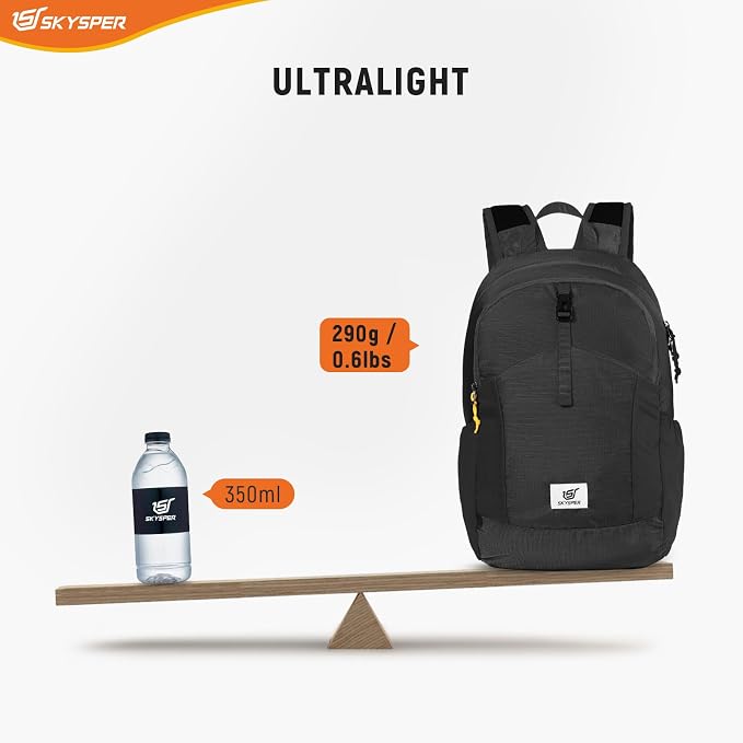 SKYSPER Small Hiking Backpack for Men Women 20L RFID Packable Daypack - Image 4