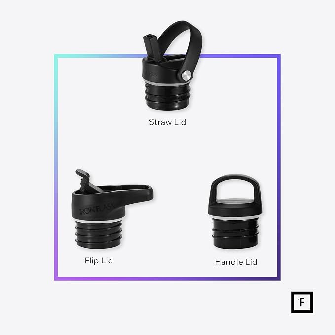 IRON °FLASK Camping & Hiking Hydration Flask - 32 oz Bubble Gum - Image 3