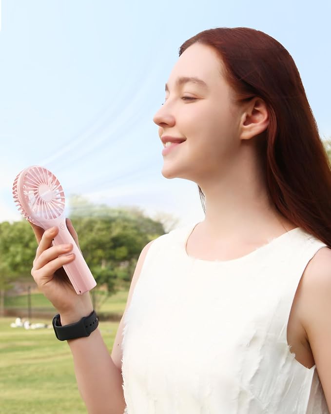 TriPole Portable Handheld Fan Mini Personal Fan 3 Speeds, Powerful Little - Image 7