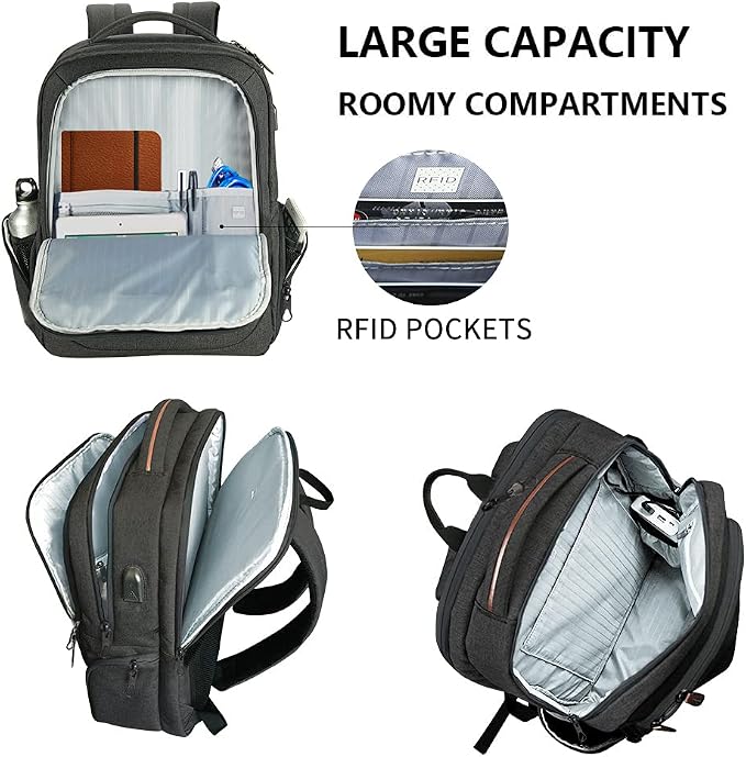 KROSER Laptop Backpack Large Computer Backpack Fits up to 17.3 Inch Laptop - Image 5