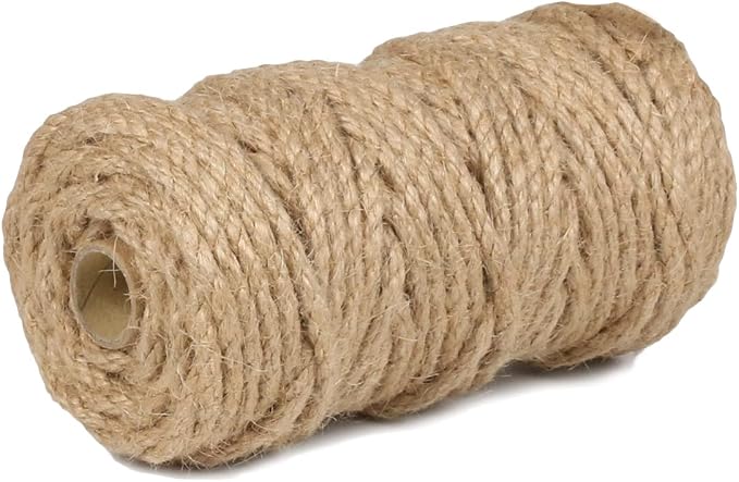 PerkHomy 5mm Jute Rope 105 Feet Twisted Heavy Duty and Thick Twine Rope - Image 4