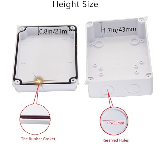 Junction Box Dustproof Waterproof IP65 ABS Plastic Electrical Boxes, Indoor & - Image 4