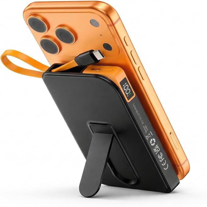 for Magsafe Portable Charger, 3-in-1 Magnetic Power Bank by Ntaanoo