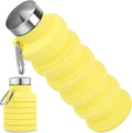 Collapsible Water Bottle, 16oz Portable Reusable Silicone Water Bottle by HOME