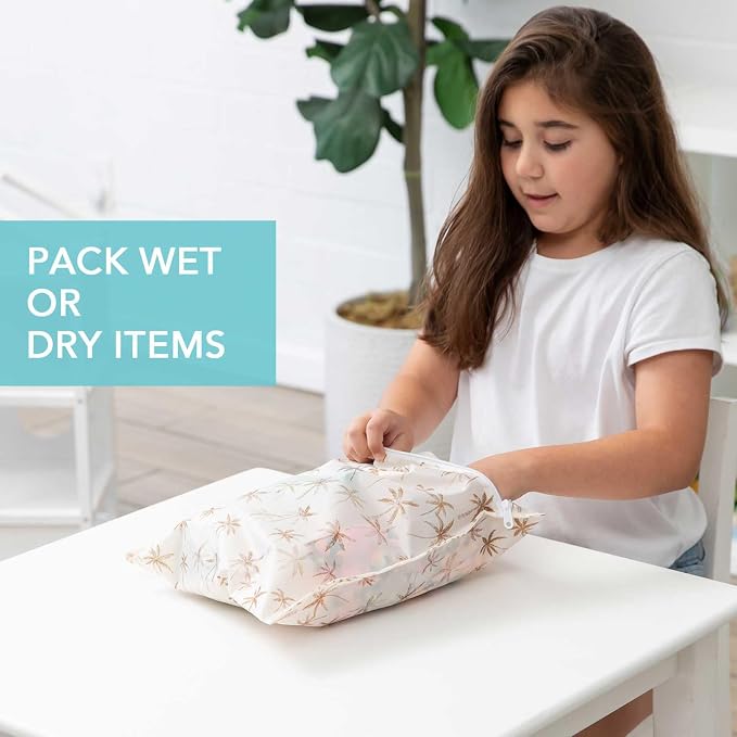 Bumkins Waterproof Wet Bag for Baby, Swim Suit, Cloth Diapers, Pump Parts - Image 3