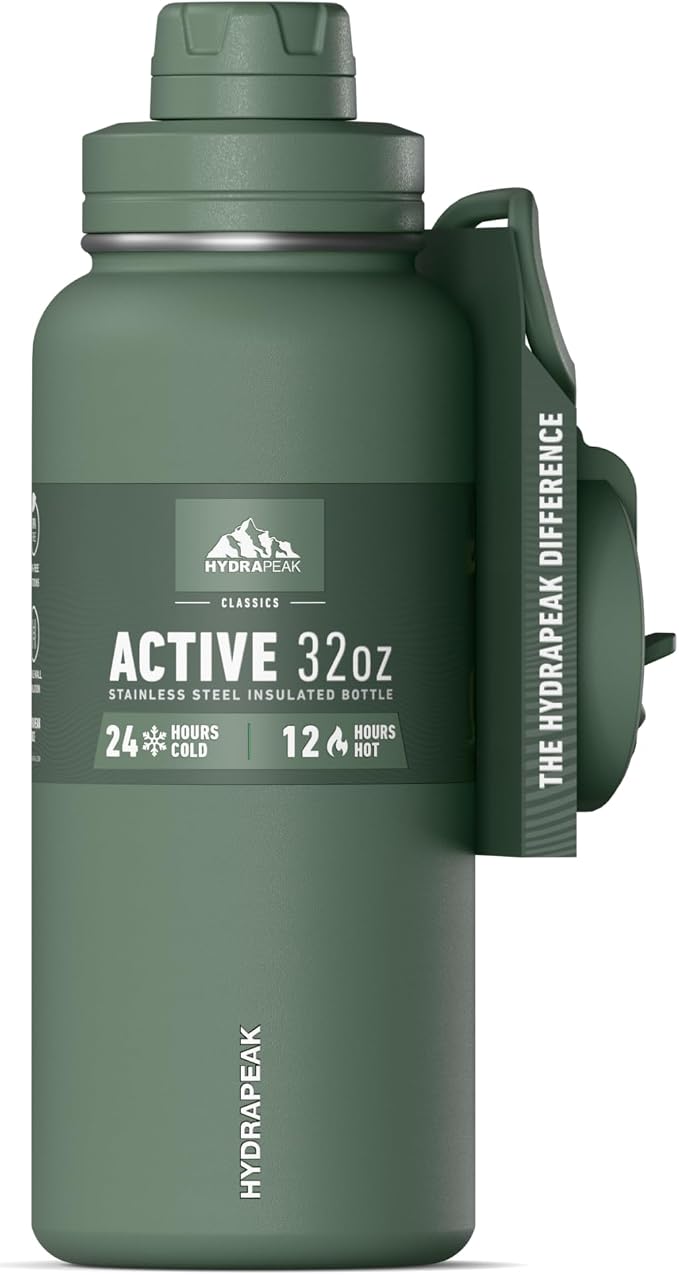 Hydrapeak 32oz Sport Insulated Water Bottle by HYDRAPEAK