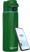 BOOST Smart Water Bottle that Reminds You to Drink, 24oz BPA-Free Stainless by WATERH