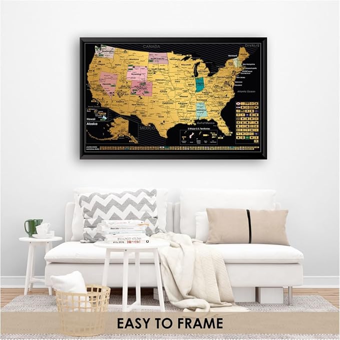 Detailed Scratch off USA Map - Image 6