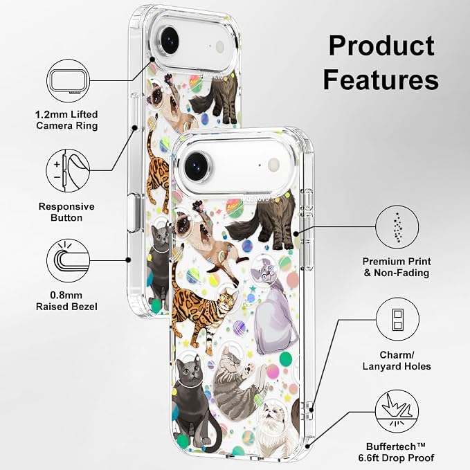 MOSNOVO for iPhone Air Case | Military Grade 6.6ft Drop Tested | Camera Control - Image 7