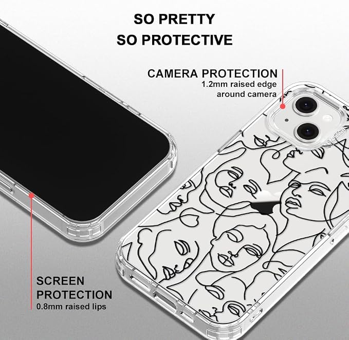 MOSNOVO for iPhone 13/14 Case | Military Grade 6.6ft Drop Tested | Clear - Image 5