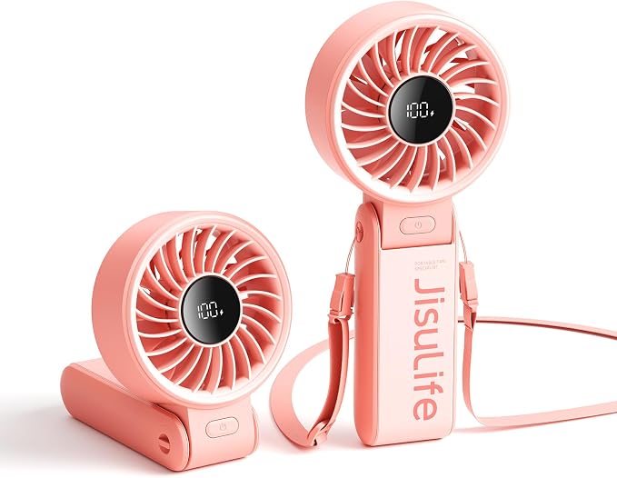 JISULIFE Handheld Fan Life7 – Ultimate Flexibility: Wide & Strong Airflow by LivechillStaycool