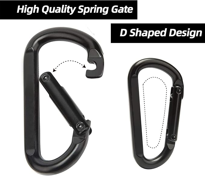 EZYA Heavy Duty Carabiner Clips, 860lbs - Image 3