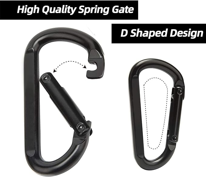 EZYA Heavy Duty Carabiner Clips, 860lbs - Image 3