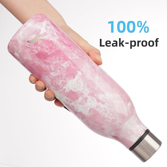 Insulated Water Bottle with Strap, 25 oz Double Wall Stainless Steel Vacuum - Image 5