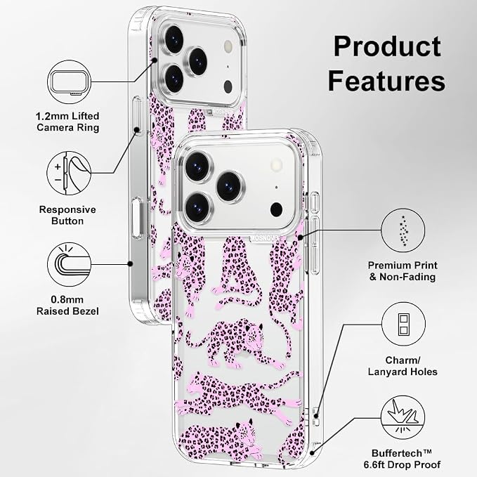MOSNOVO for iPhone 17 Pro Case | Military Grade 6.6ft Drop Tested | Camera - Image 7