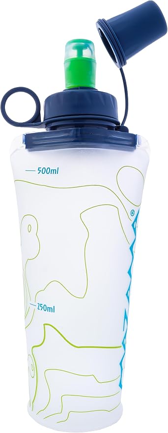 Aquabend Collapsible Soft Water Bottle Leakproof Bite Valve Reusable BPA-Free by Mazama
