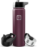 IRON °FLASK Camping & Hiking Hydration Flask - 22 oz Burgundy by IronFlask
