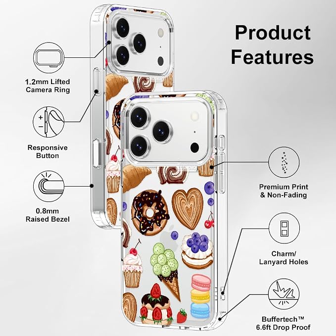 MOSNOVO for iPhone 17 Pro Case, Shockproof Military-Grade Protection 6.6ft Drop - Image 7