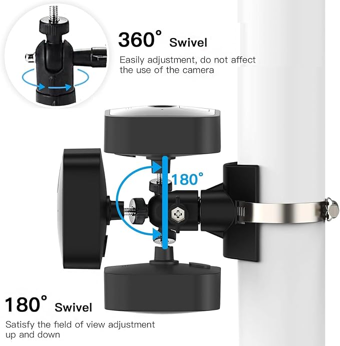 Blink Camera Pole Mounting Bracket, Pole Mount Compatible - Image 3