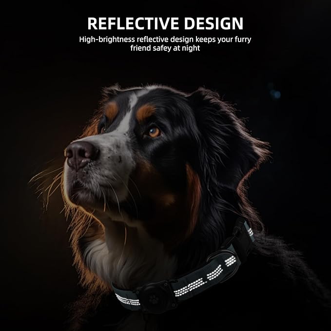 Upgraded AirTag Dog Collar, IP68 Waterproof Air Tag Dog Collar Holder, - Image 6