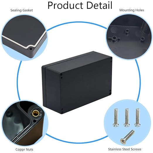 Junction box, Raculety Electrical Project Case Power Junction Box, Project Box - Image 5