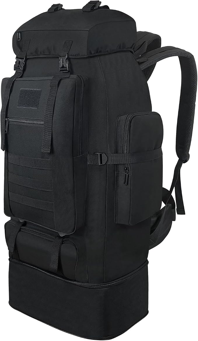 Hiking Backpack, 100L Large Camping Backpack, Expandable Waterproof MOLLE by Vaupan