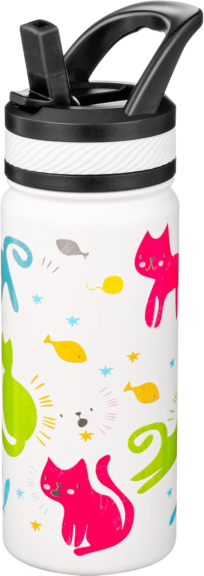 Fanhaw 18 Oz Kids Insulated Water Bottle by FANHAW