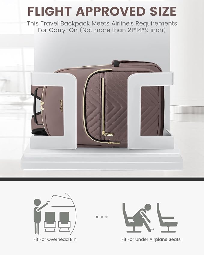 LOVEVOOK Laptop Backpack for Women, Large Capacity Travel Computer Work Bag - Image 8
